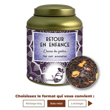 Thé noir RETOUR EN ENFANCE VRAC 100g - LOMATEA