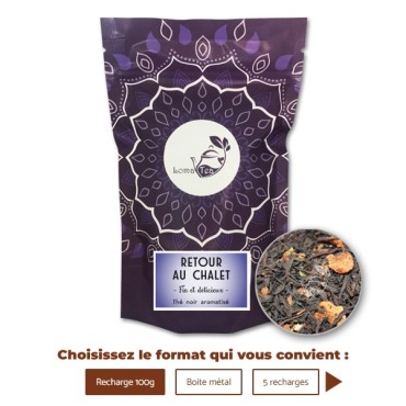 Thé noir RETOUR AU CHALET VRAC 100g - LOMATEA