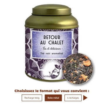 Thé noir RETOUR AU CHALET VRAC 100g - LOMATEA