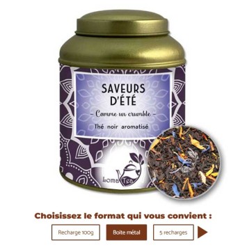 Thé noir vrac 100g SAVEURS D'ÉTÉ LOMATEA