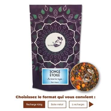 Thé Blanc SONGE ÉTOILÉ VRAC 100g - LOMATEA
