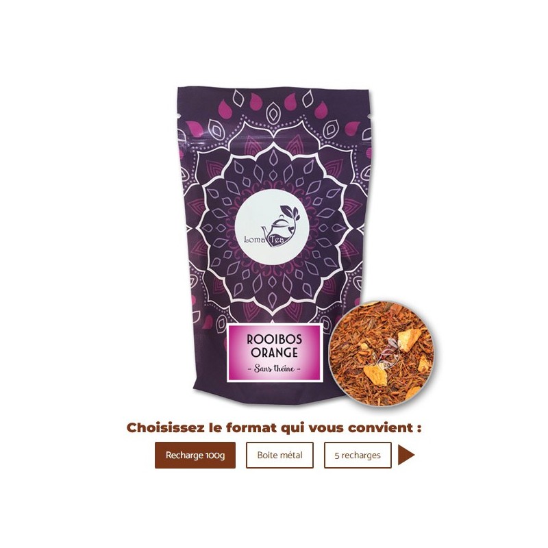 Rooibos VIOLETTE AGRUMES VRAC 100g - LOMATEA Rooibos VIOLETTE AGRUMES VRAC 100g - LOMATEA