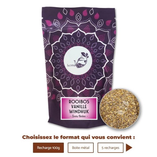 Rooibos à la Vanille WINDHUK VRAC 100g - LOMATEA