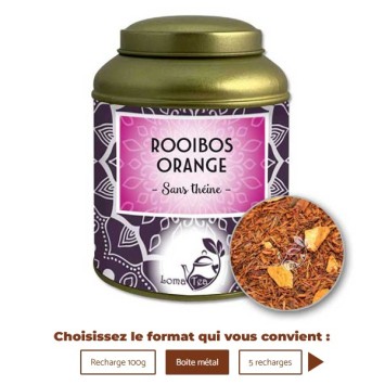 Rooibos ORANGE VRAC 100g - LOMATEA