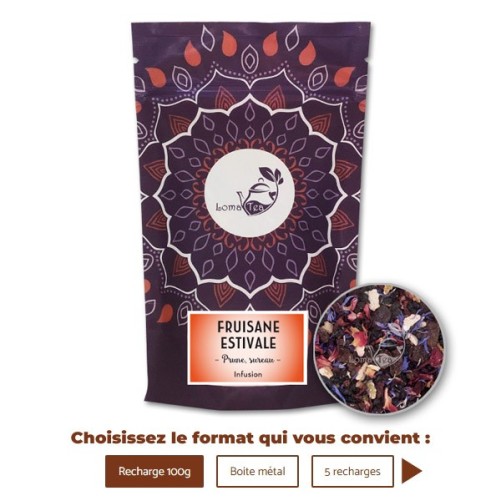 Infusion FRUISANE ESTIVALE VRAC 100g - LOMATEA