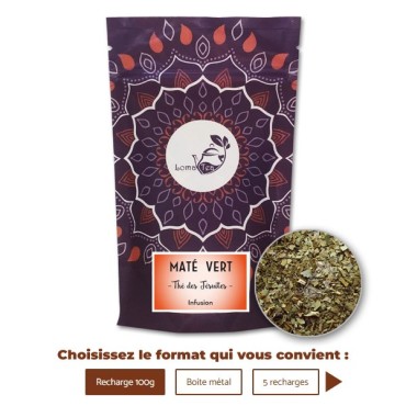 Infusion MATÉ VERT VRAC 100g - LOMATEA