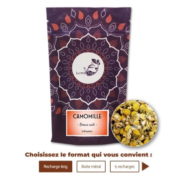Infusion CAMOMILLE VRAC 60g - LOMATEA