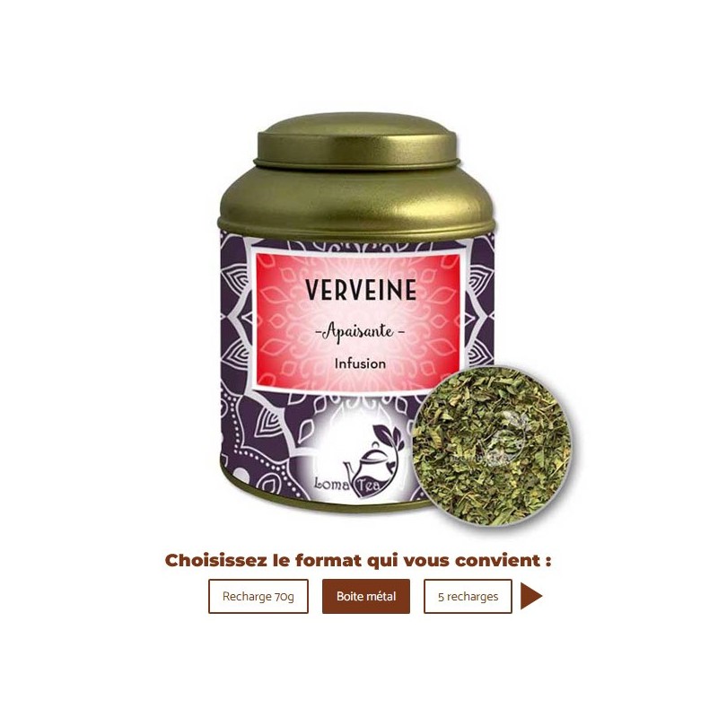 Infusion VERVEINE VRAC 70g - LOMATEA