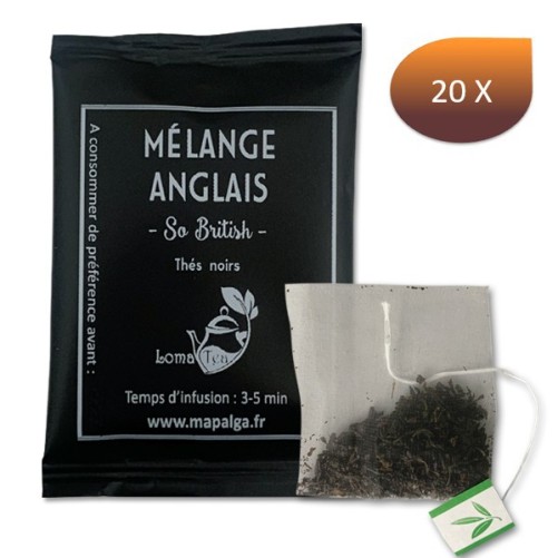 Lot de 20 infusettes individuelles MÉLANGE ANGLAIS - LOMATEA