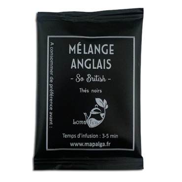 Thé noir MÉLANGE ANGLAIS x 20 infusettes individuelles - LOMATEA