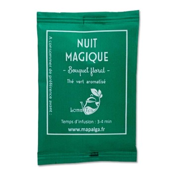 Lot de 20 infusettes individuelles Thé vert NUIT MAGIQUE LOMATEA