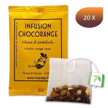 20 infusettes individuelles d'Infusion CHOCORANGE - LOMATEA