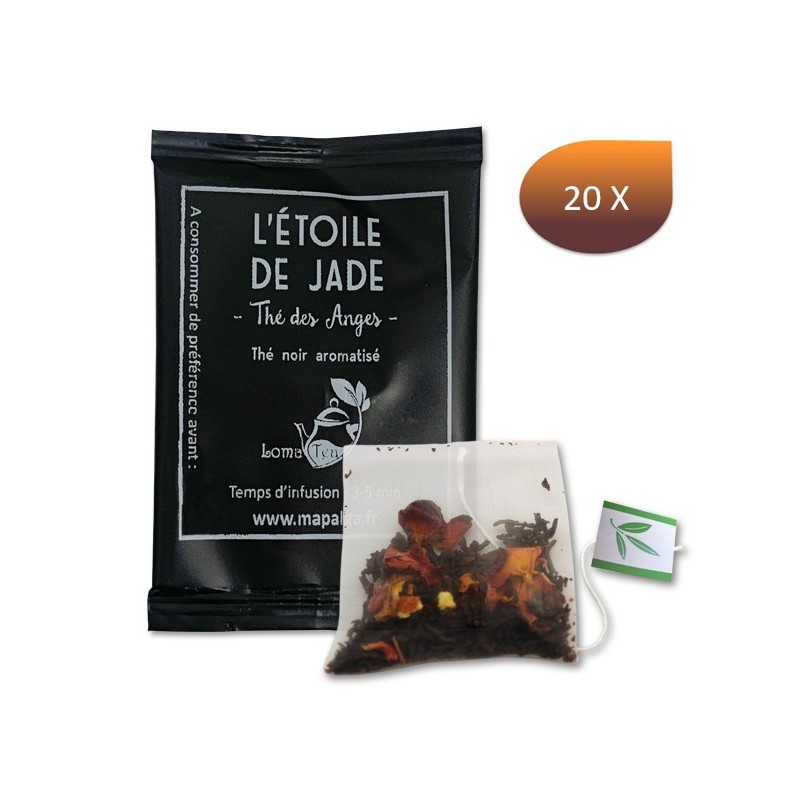 Thé noir L'ÉTOILE DE JADE x 20 infusettes individuelles - LOMATEA Thé noir L'ÉTOILE DE JADE x 20 infusettes individuelles - LOMATEA