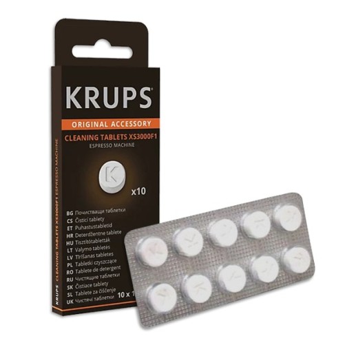 10 Tablettes détergentes pour machine à café XS300010 - KRUPS