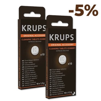 KRUPS 10 tablettes de nettoyage XS300010