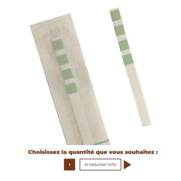 Bandelette mesure dureté de l'eau