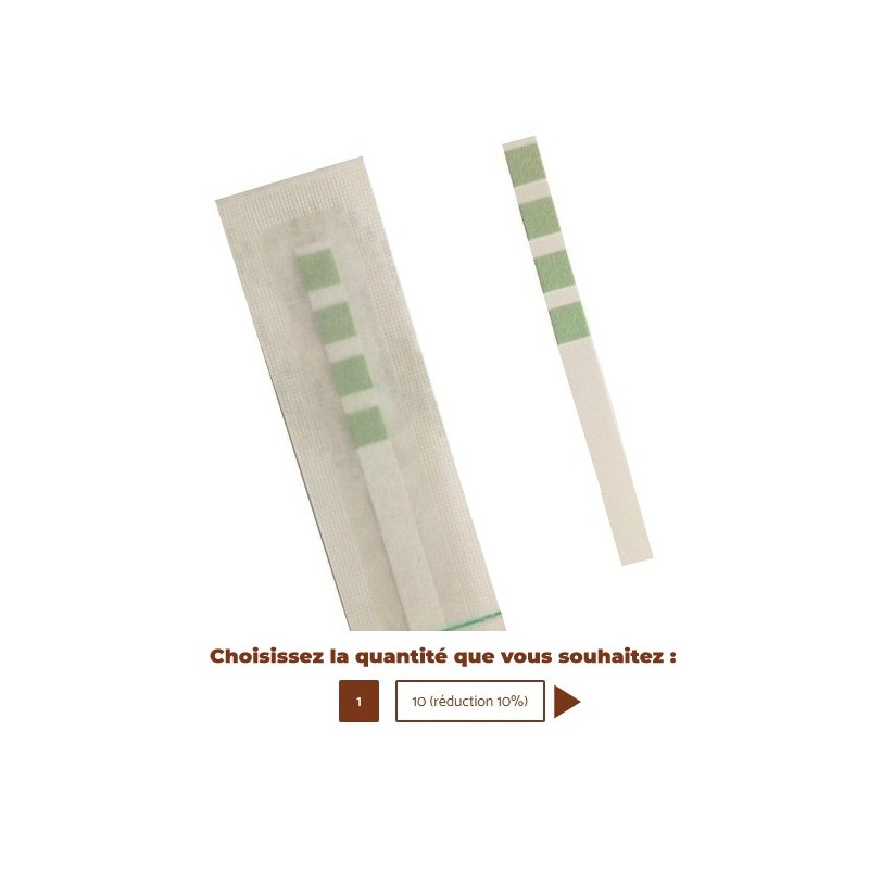 Bandelette de mesure de la dureté d'eau 996530039604 / 0301.961 / 421940402711 SAECO