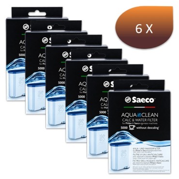 Lot de 6 x Cartouche filtrante Aquaclean CA6903/10 - 421946039401 / 421944050461 - SAECO PHILIPS