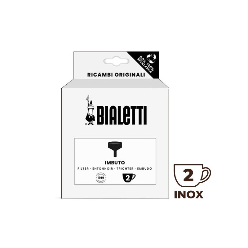 Filtre entonnoir Inox 2 tasses 0800122/NP BIALETTI