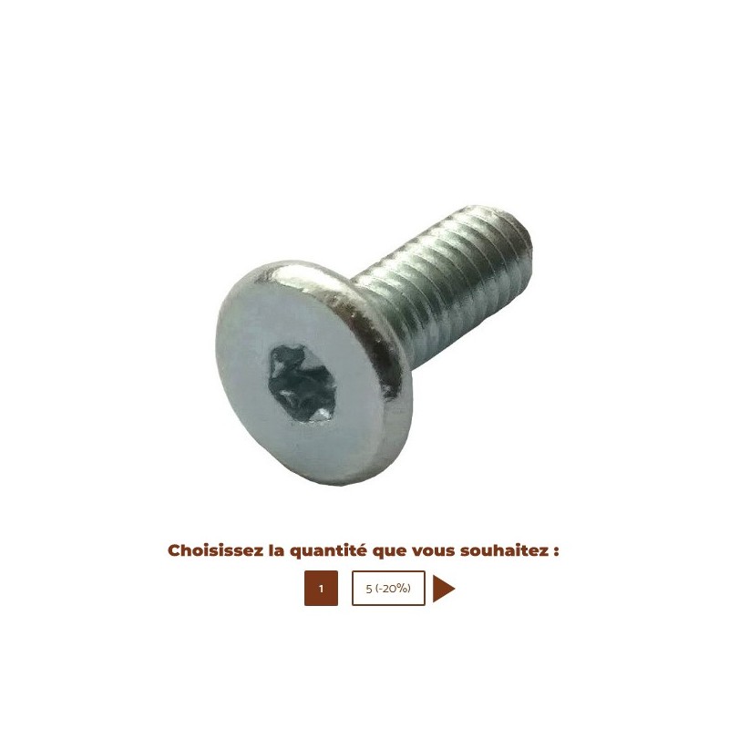 Vis torx m 4 x 10 D 8 X 1,5 SAECO PHILIPS 129914302 / 996530013168 / 421940213401  SAECO