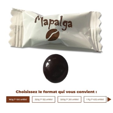 Grain de café enrobé de chocolat fondant - MAPALGA