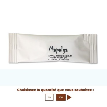 Lait en poudre en dosette individuelle de 3g - MAPALGA