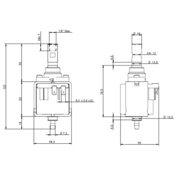 Pompe Ulka type EP5 230V 50HZ 48W