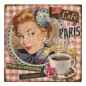 Placca decorativa Le Café de Paris 19x19 cm Placca decorativa Le Café de Paris 19x19 cm