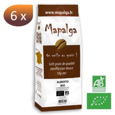 Pack X 6 Café Grain Alberto Organic - 1 kg - Mapala