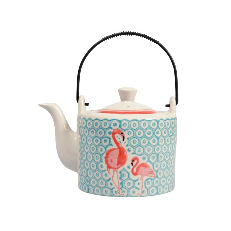Flamingo ceramic teapot 75 cl 98766 - SEMA DESIGN Flamingo ceramic teapot 75 cl 98766 - SEMA DESIGN