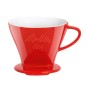 Red porcelain filter support 1x4 6763135 - Melitta