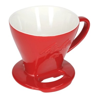 Supporto filtro in porcellana rossa 1x4 6763135 - Melitta