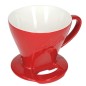Support filtre porcelaine rouge 1x4 6763135 - MELITTA
