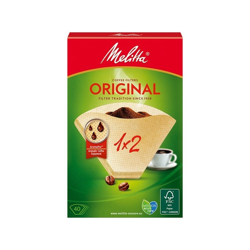 Filtres à café ORIGINAL 1X2  40 unités - MELITTA