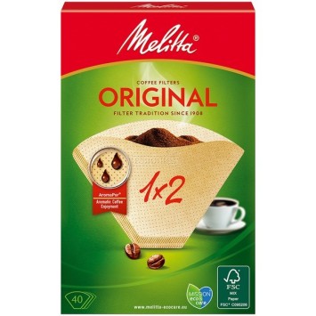 Cafe Melitta FSC Etichetta 1x2 / 40 Filtri