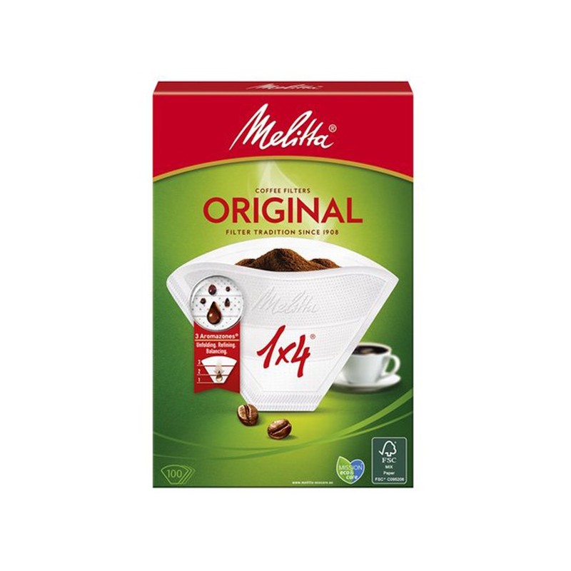 Melitta original 1x4 100 units coffee filters Melitta original 1x4 100 units coffee filters