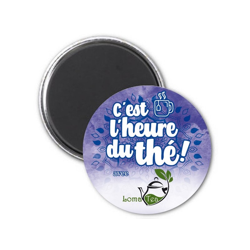 Magnet C'est l'heure du thé LOMATEA - Violet