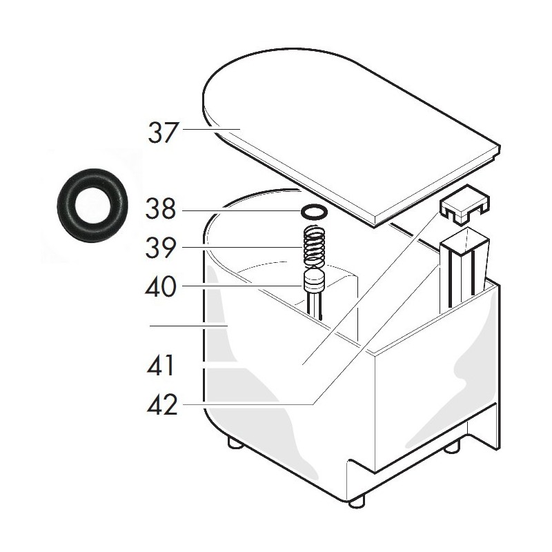 O -ring - gold 00660-30 silicone - 140324362 /996530013507