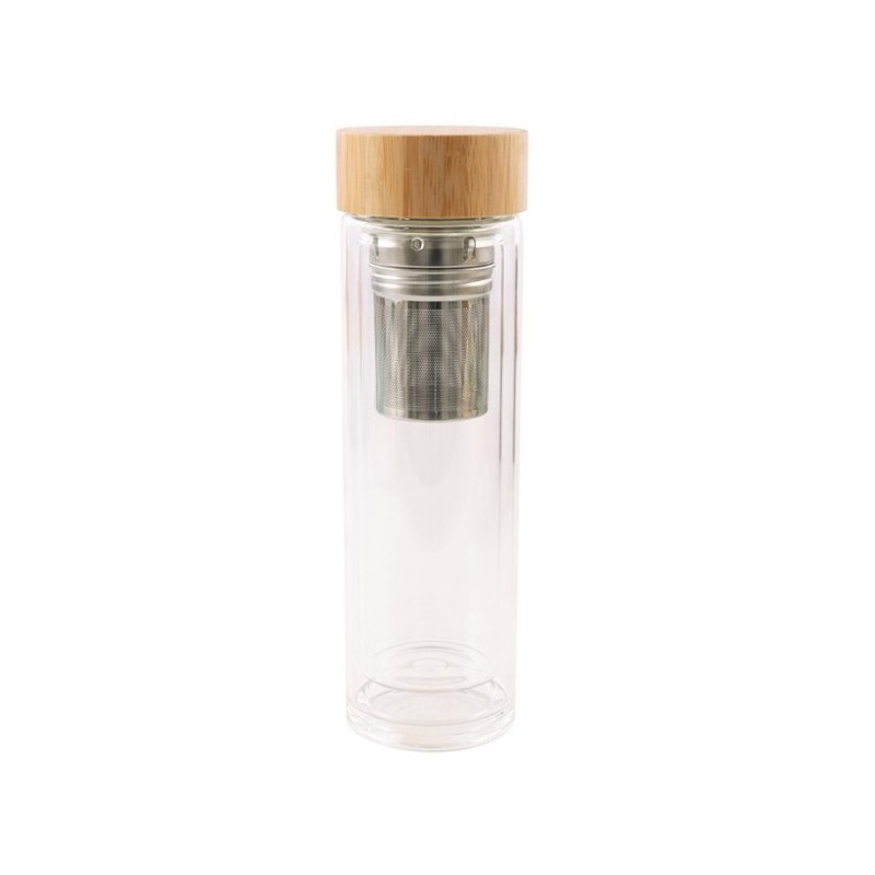 Bouteille à thé en verre à double paroi 420 mL - POINT VIRGULE
