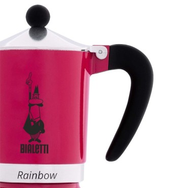 Bialetti Rainbow coffee maker 6 cups - Fuschia