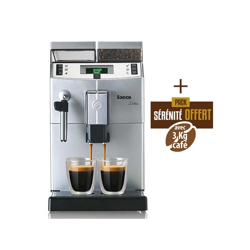 Saeco Lirika Plus Professional Silver + 3 kg Café - Serenity pack