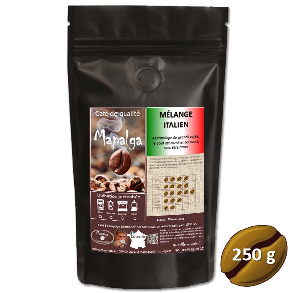 Café en grain ou moulu bio Colombie, 250 g
