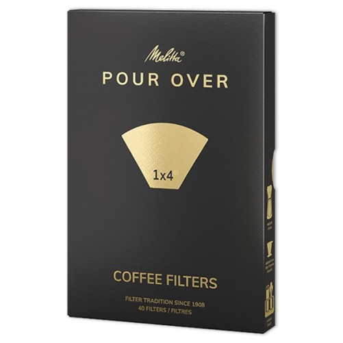 Filtres à café POUR OVER 1X4 40 unités - MELITTA