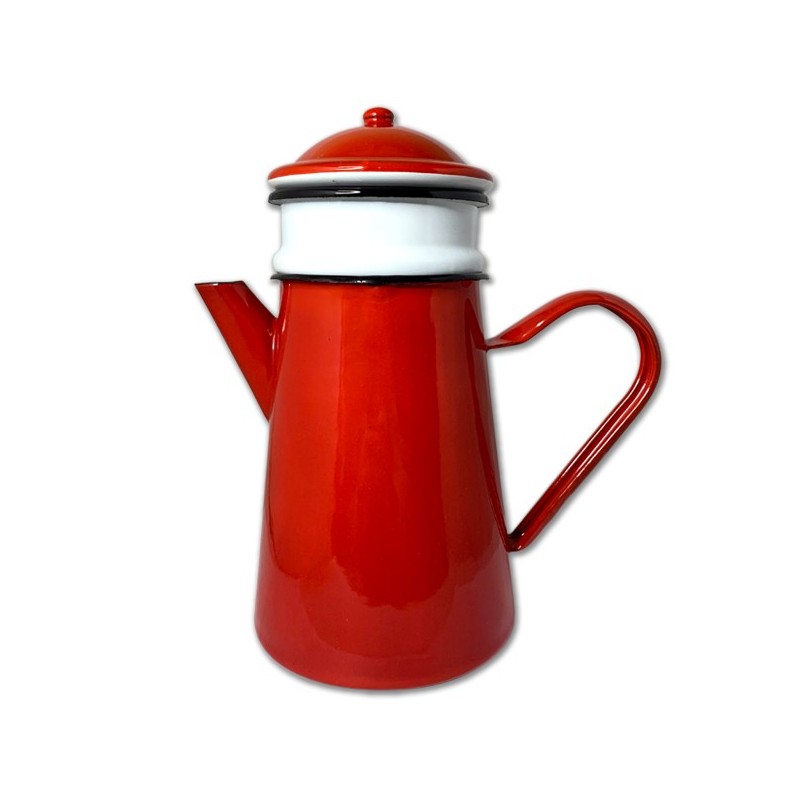 Caffettiera del caffè rosso settentrionale di una volta