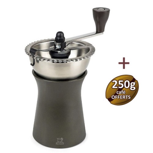 Manual coffee mill 19 cm Kronos Peugeot + 1 kg coffee