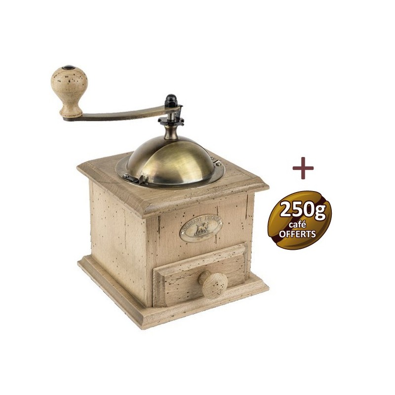 Ancient coffee mill - Peugeot + 250g of coffee offered