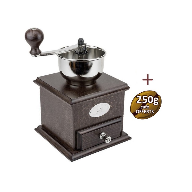 Manuale Brasile Wood Manuale Tinto Wallen - Peugeot + 250 g di caffè Offerto Manuale Brasile Wood Manuale Tinto Wallen - Peugeot + 250 g di caffè Offerto