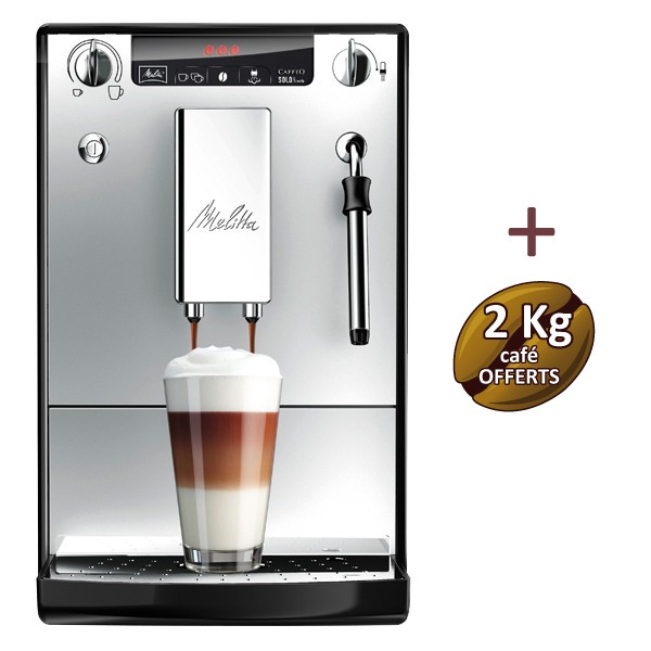 Melitta Caffeo Solo & Perfect Milk, Noir/Argent, E957-101, Machine a Cafe  et Expresso Automatique avec Broyeur a Grains (Buse - Cdiscount  Electroménager