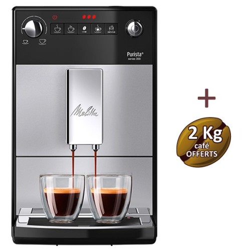Coffee machine Purista Silver F230-101 Melitta + 2 kg of coffee offered