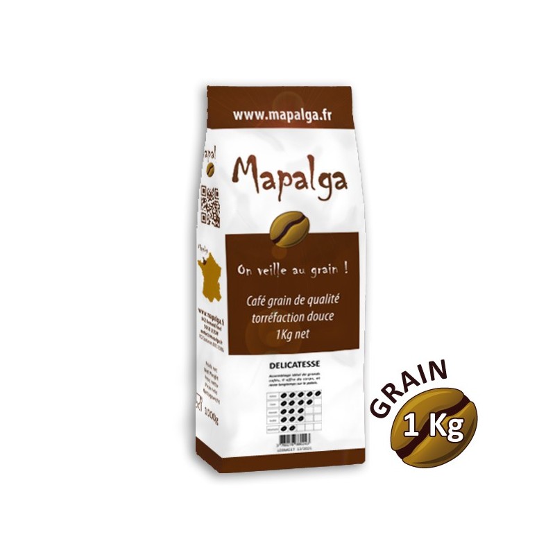 Café grain DELICATESSE - 1 Kg - MAPALGA